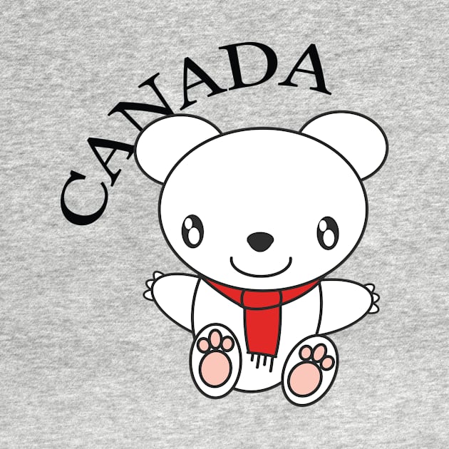 Happy Canadian Polar Bear by Ryphna